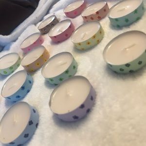 BOGO Set of Three Floral Tea Candles
